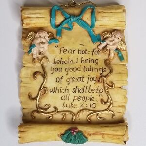 House of Lloyd Christmas Around The World Scrolls of Christmas Ornaments 3"x3.5"